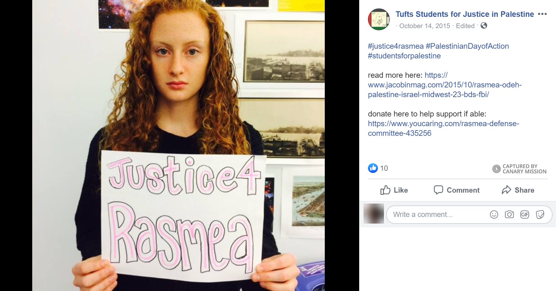 Sophia Goodfriend, Facebook - Oct 14, 2015