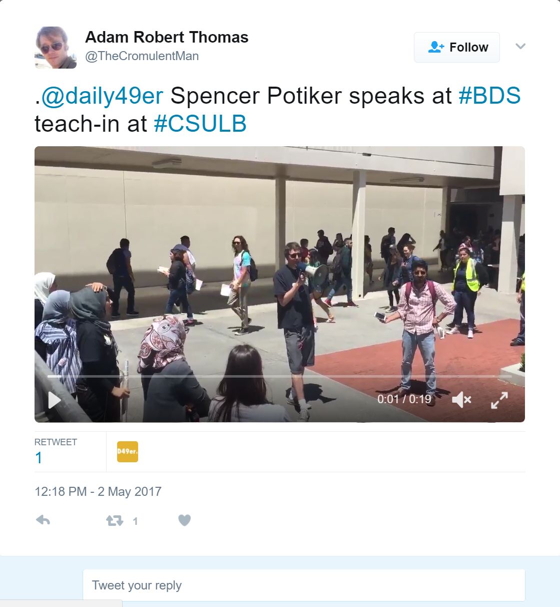 Spencer Potiker, Twitter - 2 May 2017