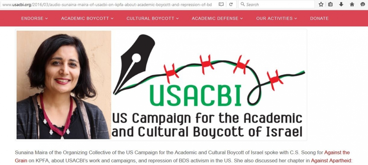 Sunaina Maira, usacbi.org - 01 Mar 2016