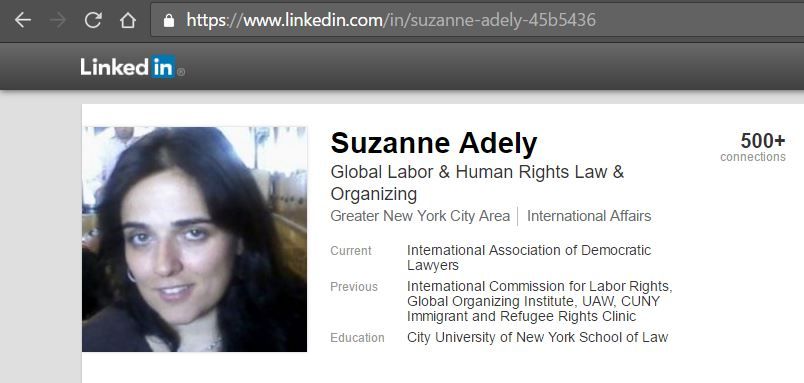 Suzanne Adely, LinkedIn - 02 Nov 2016