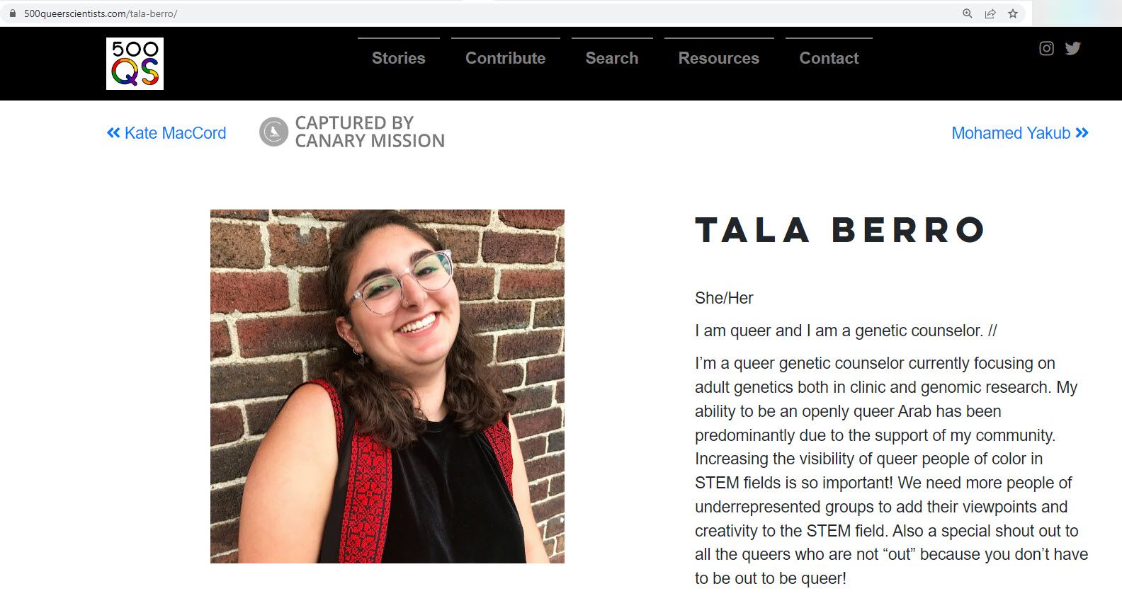 Tala Berro, 500queerscientists.com - Aug 10, 2022