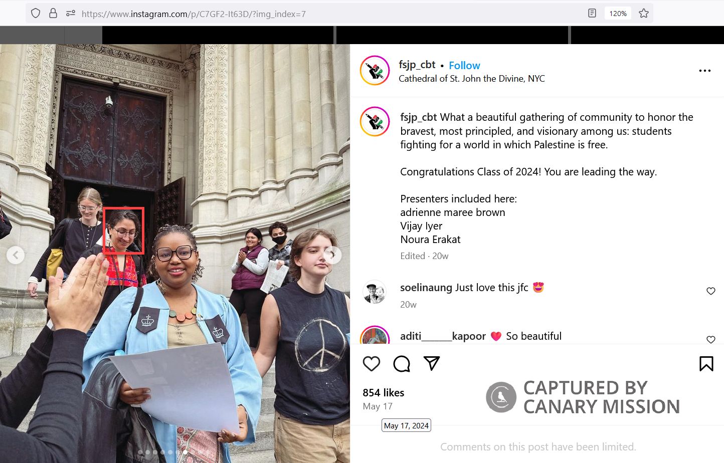 Tanya Keilani participated in the pro-Hamas encampment at Columbia in May 2024.
