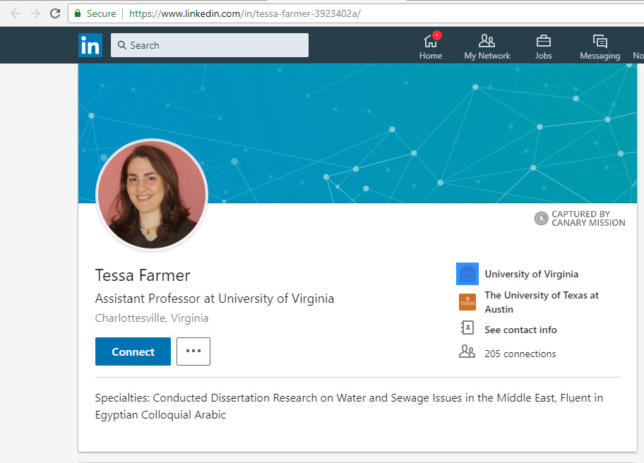 Tessa Farmer, linkedin - Sep 18, 2018