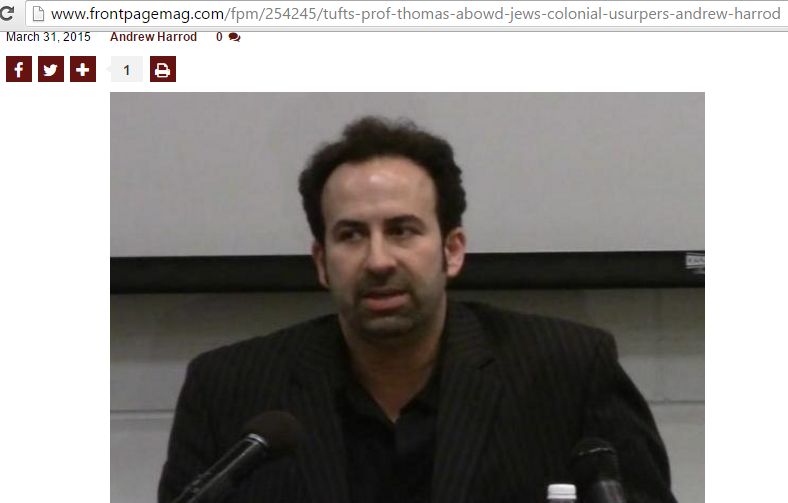 Thomas Abowd, frontpagemag.com - Mar 31, 2015