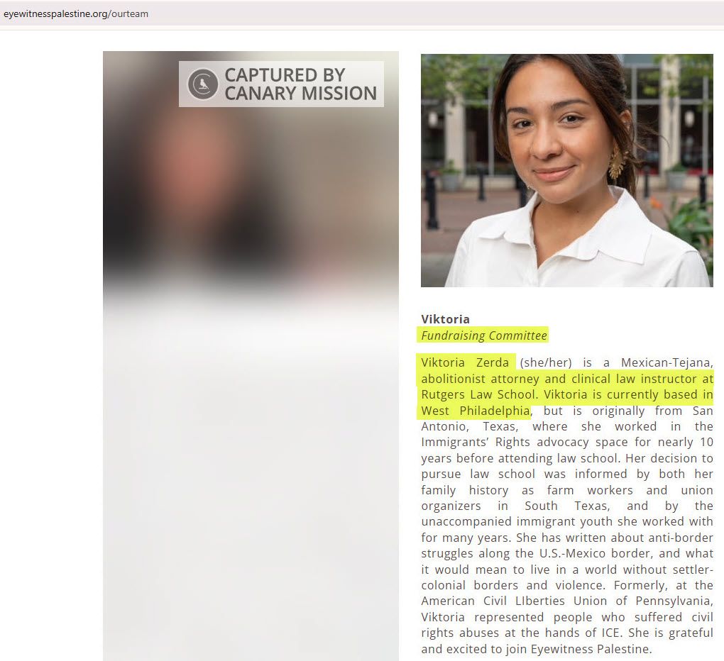 Viktoria Zerda - Anti-Israel Activist, Eye Witness Palestine