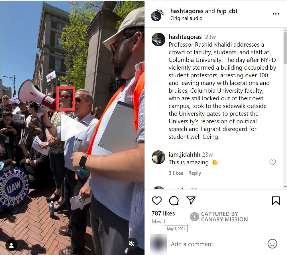 Virginia Page Fortna’s Participation in the Pro-Hamas Encampment at Columbia University 