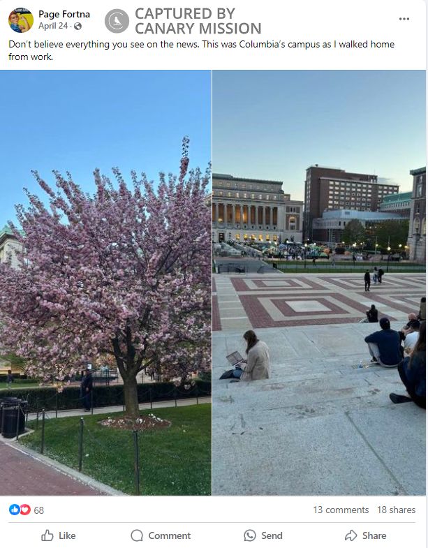 Virginia Page Fortna, Facebook - Apr 24, 2024