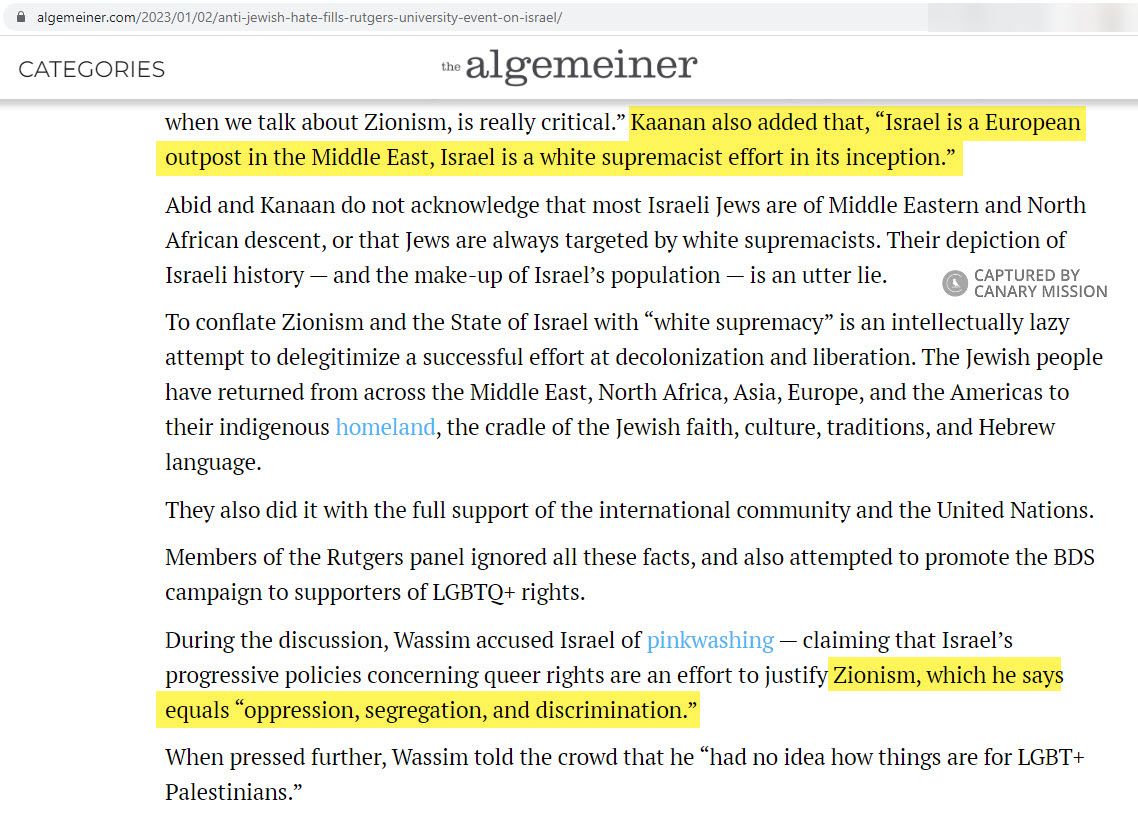 Wassim Abedrabbo, algemeiner.com - Jan 2, 2023