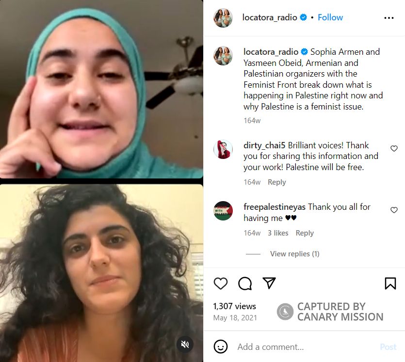 Yasmeen Obeid, Instagram - May 18, 2021