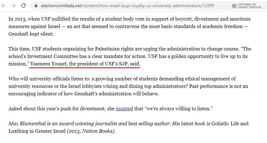 Yasmeen Yousef, electronicintifada.net - May 20, 2014