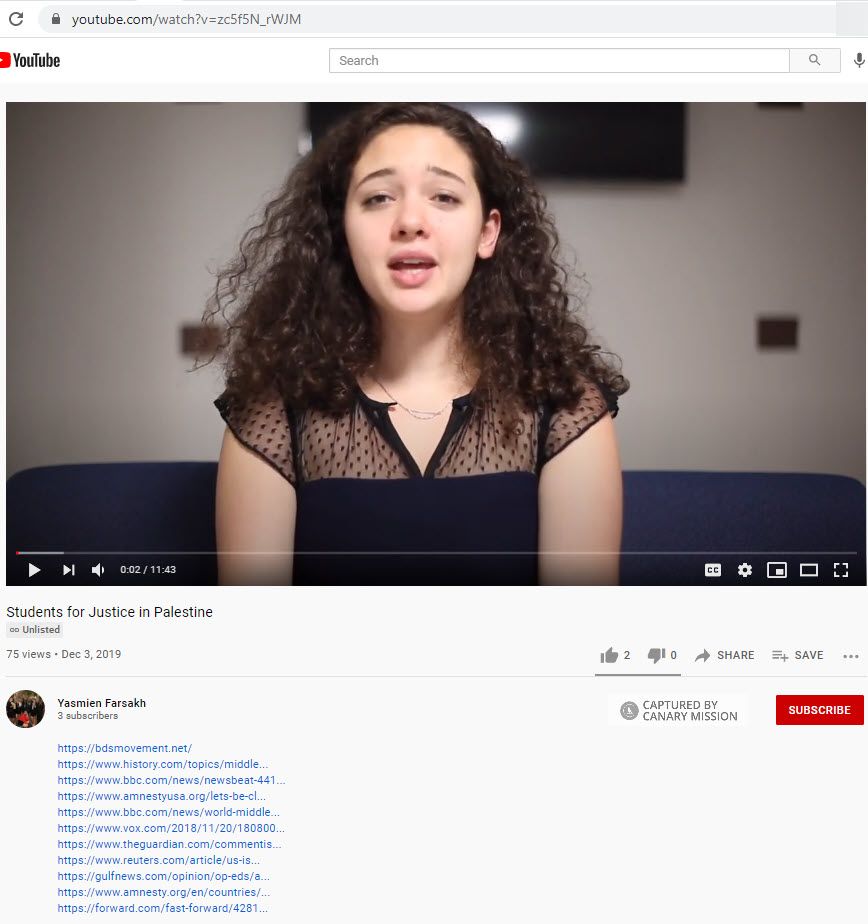 Yasmien Farsakh, YouTube - Dec 3, 2019