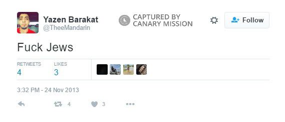 Yazen Barakat, Twitter - Nov 24, 2013