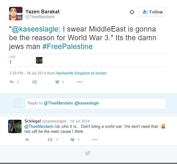 Yazen Baraket Twitter Jul 18 2014