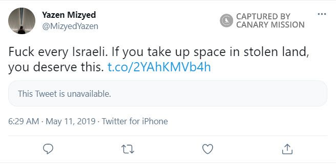 Yazen Mizyed, Facebook - May 11, 2018