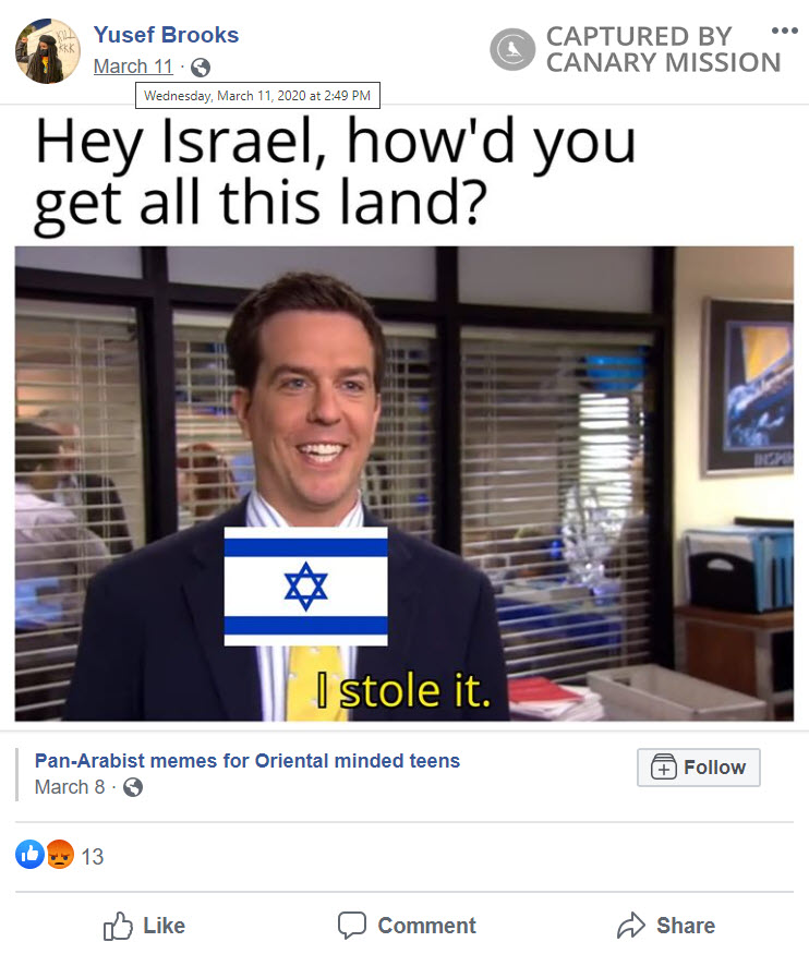 Yusef Brooks, Facebook - Mar 11, 2020