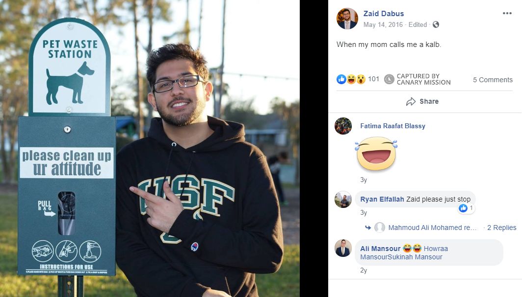 Zaid Dabus, Facebook - May 14, 2016