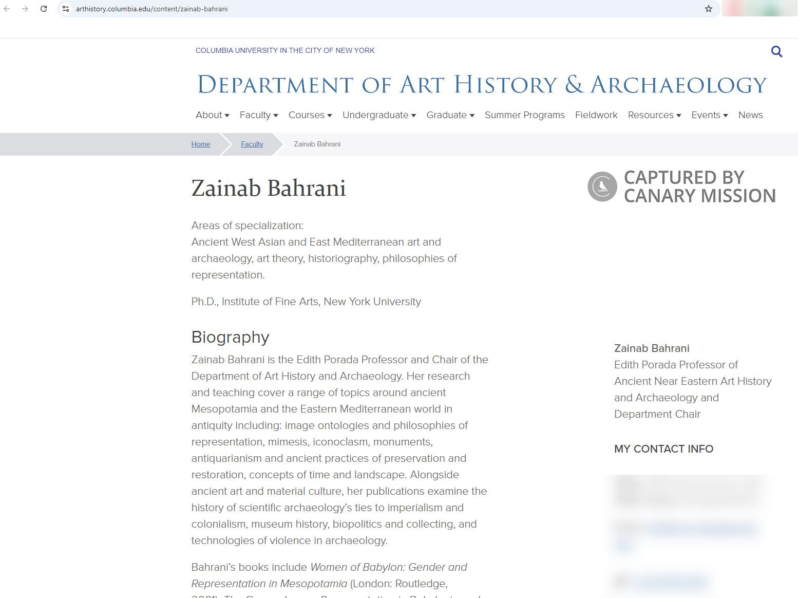 Zainab Bahrani, arthistory.columbia.edu - Oct 14, 2024