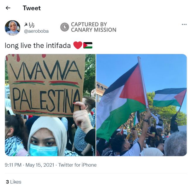 Zara Kabir, Twitter - May 15, 2021