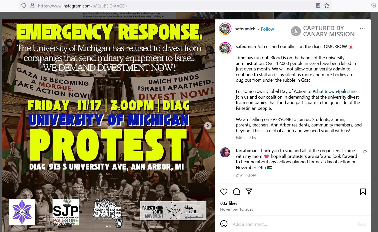 Zaynab Elkolaly, Instagram - Nov 16, 2023