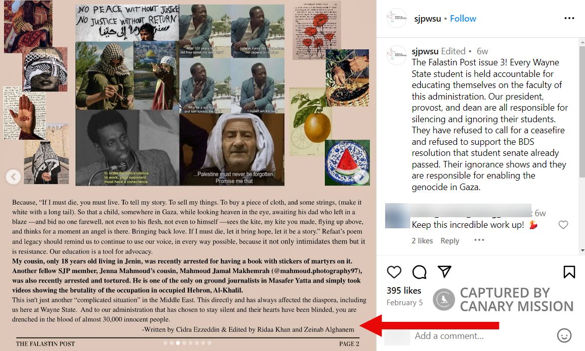 Zeinab Alghanem, Instagram - Feb 5, 2024