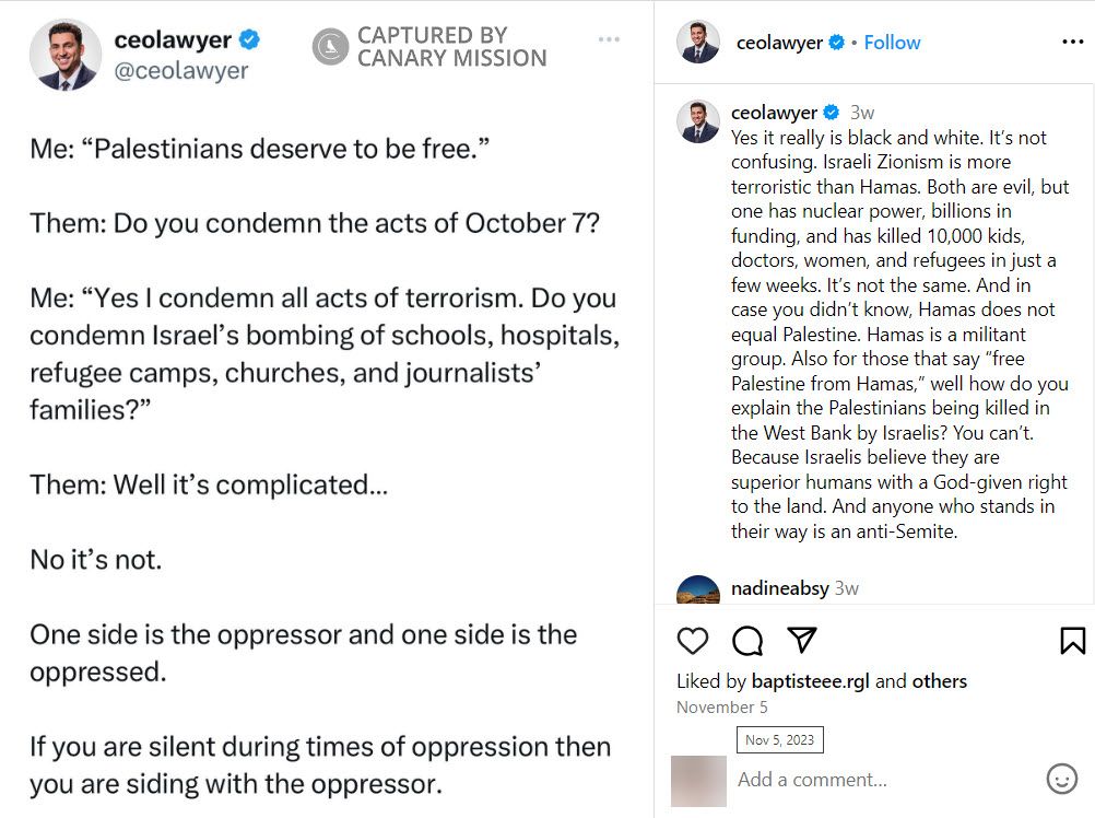 Ali Awad - Canary Mission
